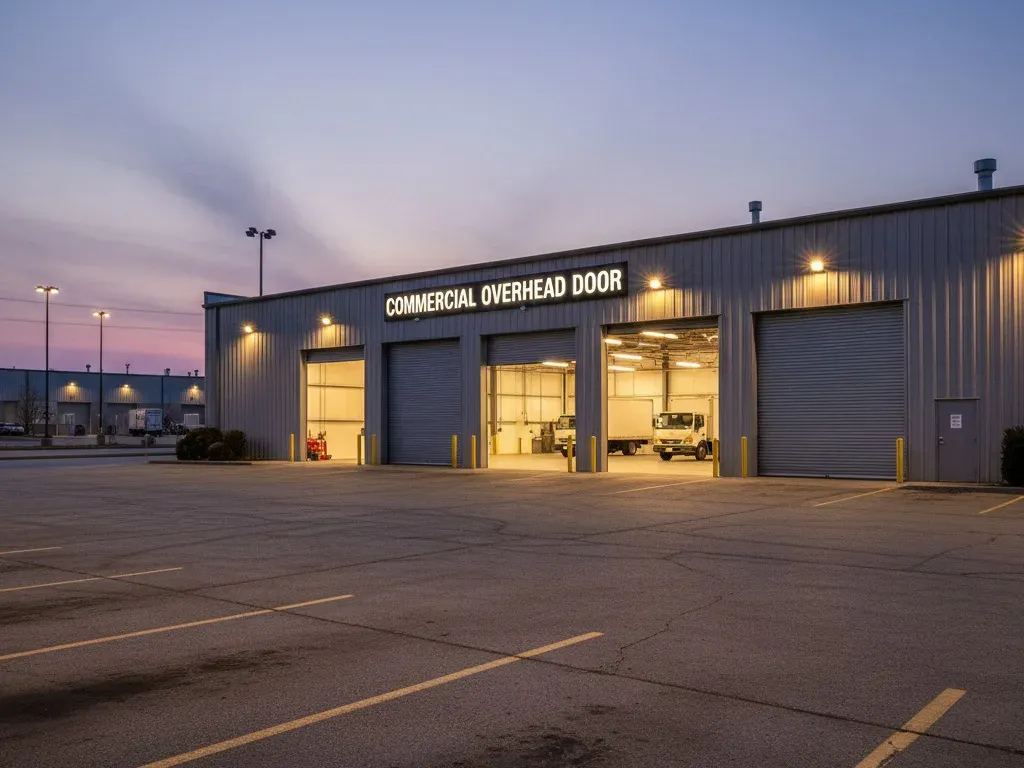 Residential garage door exterior on a home