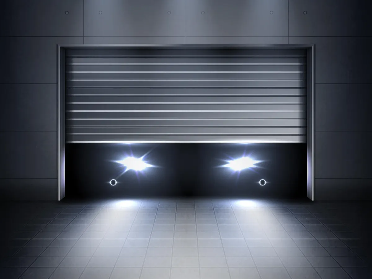 Home exterior with a residential garage door