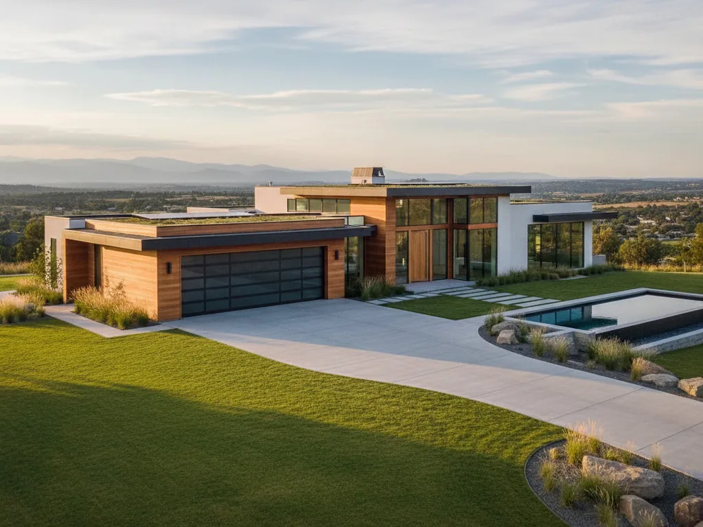 Custom architectural garage door design